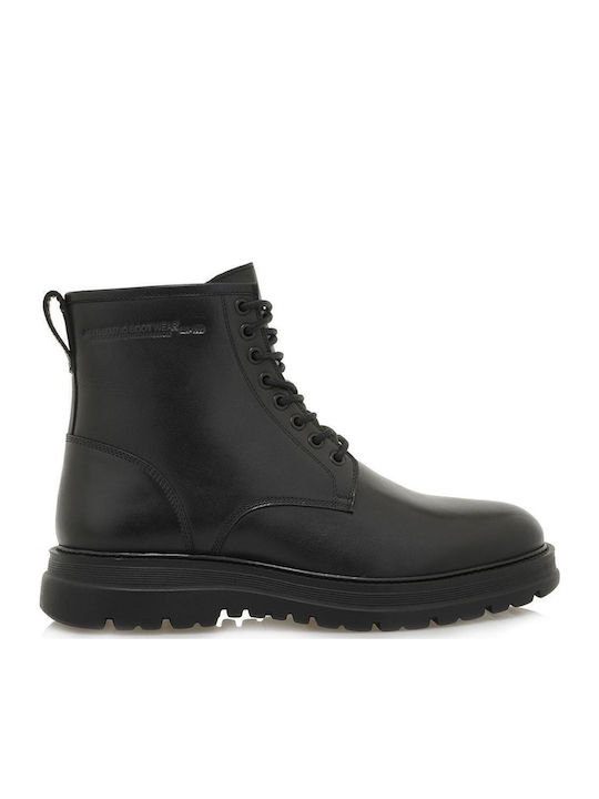 Leder Schwarz Herrenstiefel Anatomisch