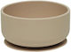 OYOY Kinderessschale aus Silikon Beige