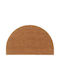 vidaXL Entrance Mat Semicircular made of Coir with Anti-slip Backing Brown 50x80cm