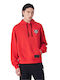 Champion Men Hooded Sweatshirt Red