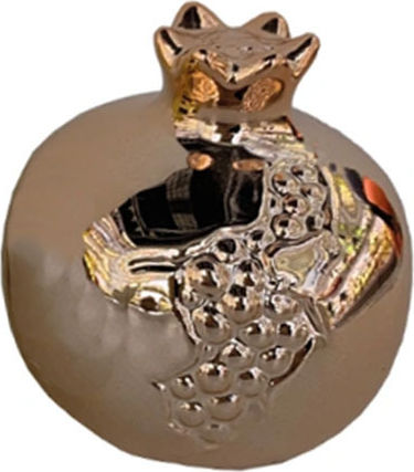 Rodie decorativă din ceramică, aur roz, 6.5x7cm, simbol cadou 15395 Rodie decorativă din ceramică, aur roz, 6.5x7cm, simbol cadou 15395
