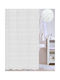 Texi Bath Shower Curtain Fabric 180x200cm White