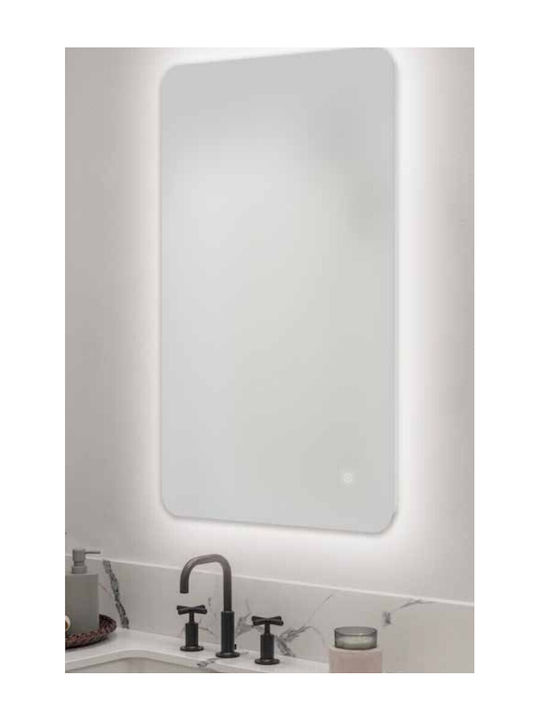 Kolossos Квадратно Банско Огледало LED 60x100см