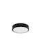 Sollux Ceiling Mount Light Black with Integrated LED