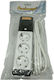 Socket Power Strip 3 Positions with Switch