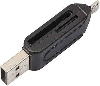 Micro Usb Otg Adapter Usb Memory Card Reader Dual Connectors Sd Card Reader Sdxc Sdhc Sd Micro Sdxc Micro Sd Micro Sdhc Card Black
