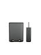 Estia Cubic Metallic Toilet Brush and Basket Set Soft Close 6lt Gray