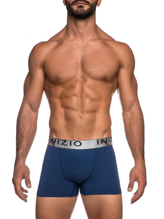 Inizio Herren Boxershorts Denim/Silver 1Packung
