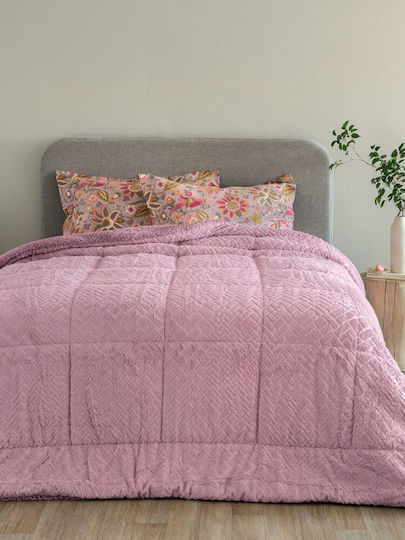 Palamaiki Комбинирано одеяло Единично 160x220бр Mozza Mov 720Gsm