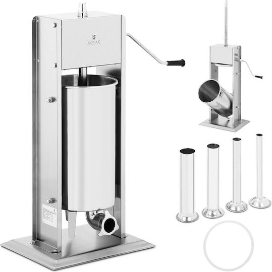 Vertical Manual Sausage Stuffer Filler Injector 15 L + 4 Funnels