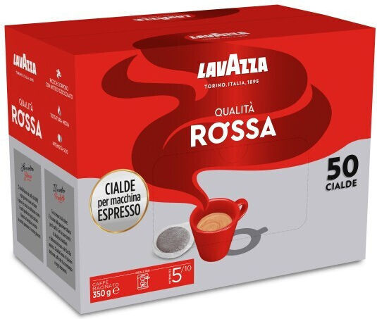 Lavazza Capsules Espresso Rossa Compatible with Machine E.S.E. Pod 50caps,tobolek
