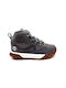 Motion 6 Mid Lederne Kinderstiefeletten mit Schnürsenkeln Gray