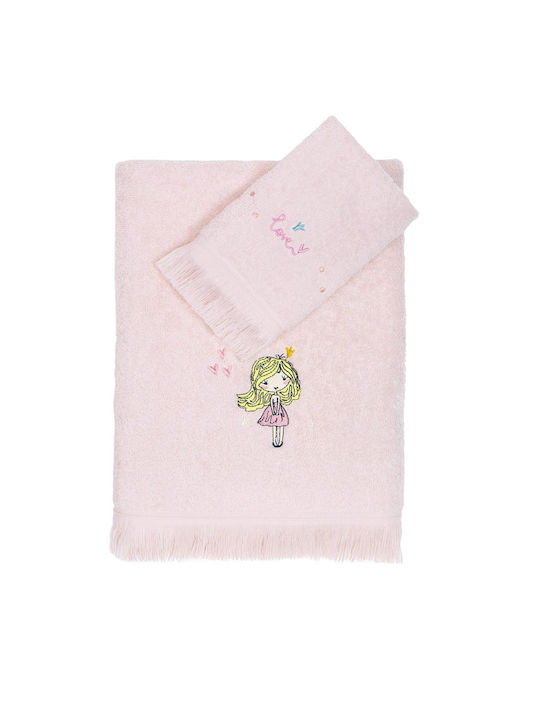 Nima Set of baby towels 2pcs Pink