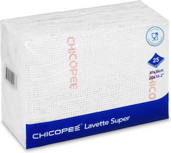 Chicopee Σπογγοπετσέτες Γενικής Χρήσης Λευκές 51x36εκ. 25τμχ