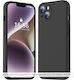 Techsuit Softflex Umschlag Rückseite Silikon Schwarz (Motorola Edge 50 Neo / Edge 60 Neo)