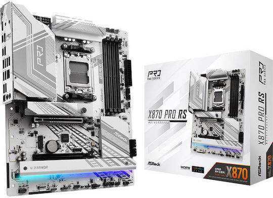 ASRock X870 Pro RS WiFi Mainboard ATX mit AMD AM5 Sockel