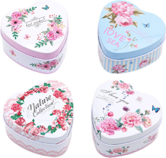 Taufgeschenke mit Box Herz Vintage aus Metall 10 Stück