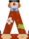 Sevi Dekorativer Buchstabe aus Holz Clown D