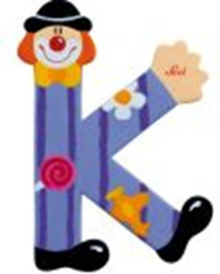 Sevi Sevi Wooden Decorative Letter Clown K