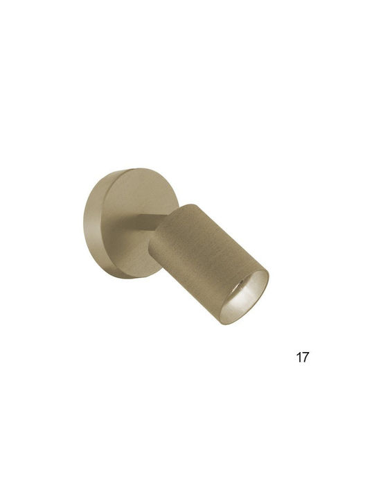 Luma Μονό Σποτ με Ντουί GU10 Oxidized Gold
