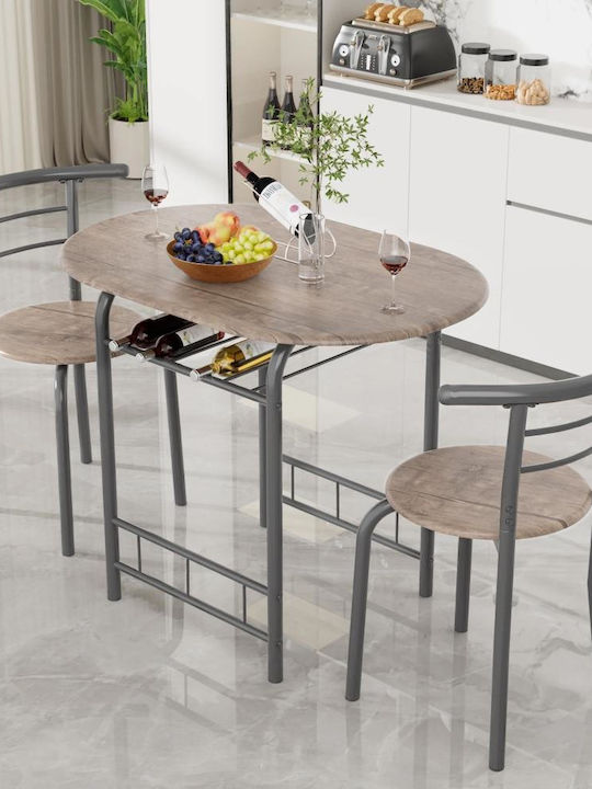 Sufragerie Travis 3buc Natural Dark 85x24buc