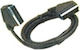 Tele Καλώδιο Scart мъжки - Scart мъжки 5м Черен CR-305