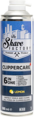 Clippercare+ 6in1 Zitronenspray Haarschneider 500 ml Shave Factory