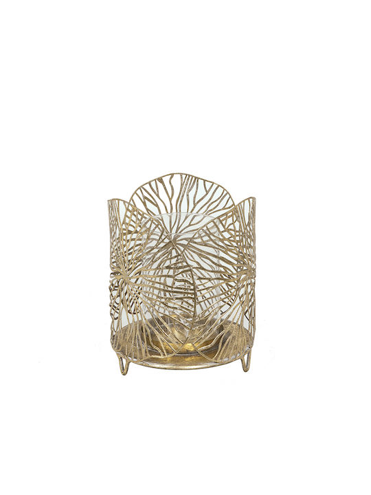 Zaros Tabletop Metallic Lantern Gold