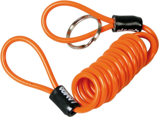 Moto Discovery 150cm Motorcycle Lock Reminder Cable in Orange