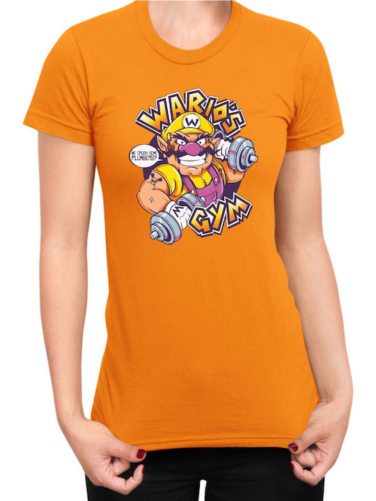 Дамска тениска Super Mario Nintendo Wario за фи...