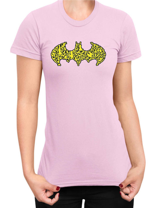 Woman T-shirt Tralala Batman Light Pink