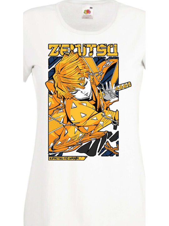 Women's T-shirt Manga Anime Tralala Anime Manga Demon Slayer Kimetsu No Yaiba Tanjiro Nezuko Akaza Inosuke Mitsuri Rengoku Demon Slayer Zenitsu Agatsuma Japan Animation White