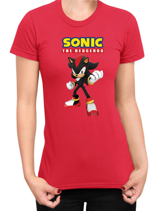Women's Sonic Hedgehog Tralala Shadow 06 Red T-...