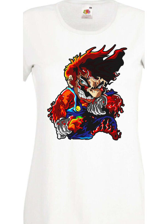 Damen Super Mario Flammen T-Shirt Nintendo Swit...