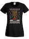 Women's Christmas Holiday T-shirt Guardians Galaxy Groot Marvel Comics Avengers Black