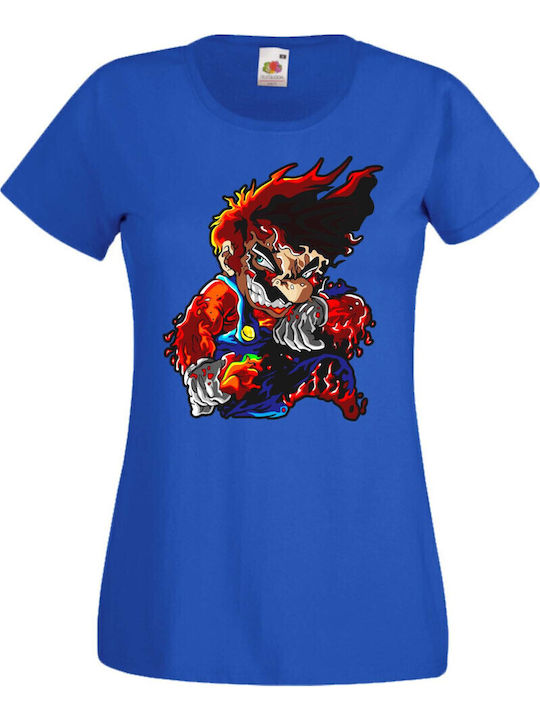 Damen Super Mario Nintendo Switch Flammenblaues...