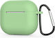 Techsuit Case Silicone with Hook in Green color for Apple AirPods 4