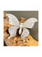 Weihnachtsschmuck Weißer Schmetterling Pailletten 20*13cm