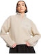 Classics Women's Fleece Long Sleeve Blouse with Zipper Alpine Snow