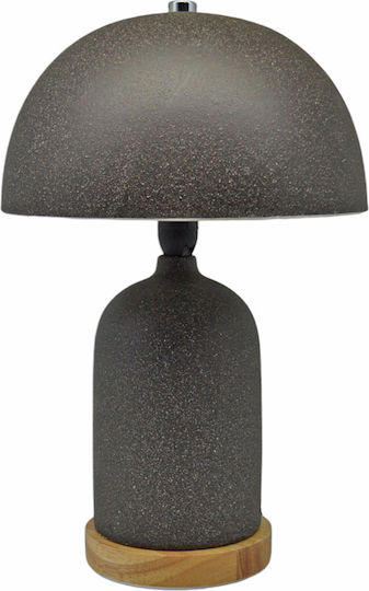 Ankor Ceramică Lampă de masă pentru Soclu E14 cu Abajur Gri și Bază