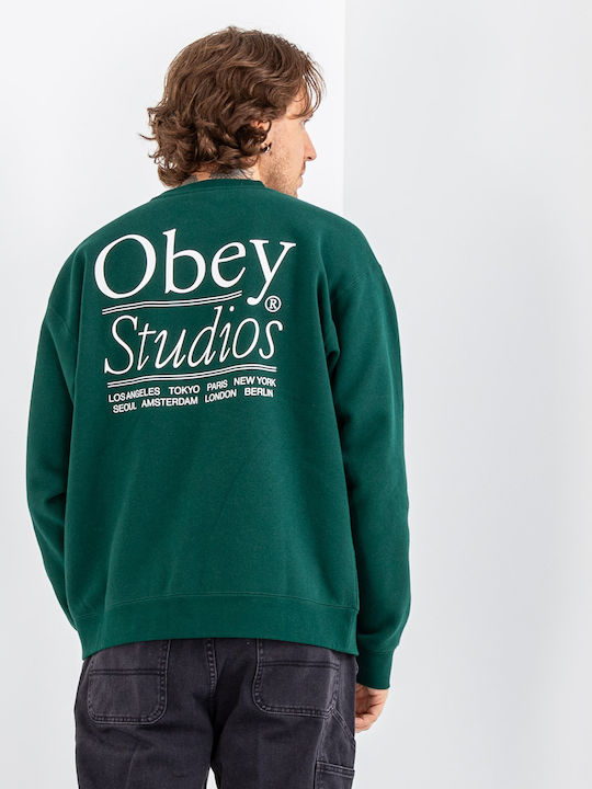 Hooded Green Sweatshirt