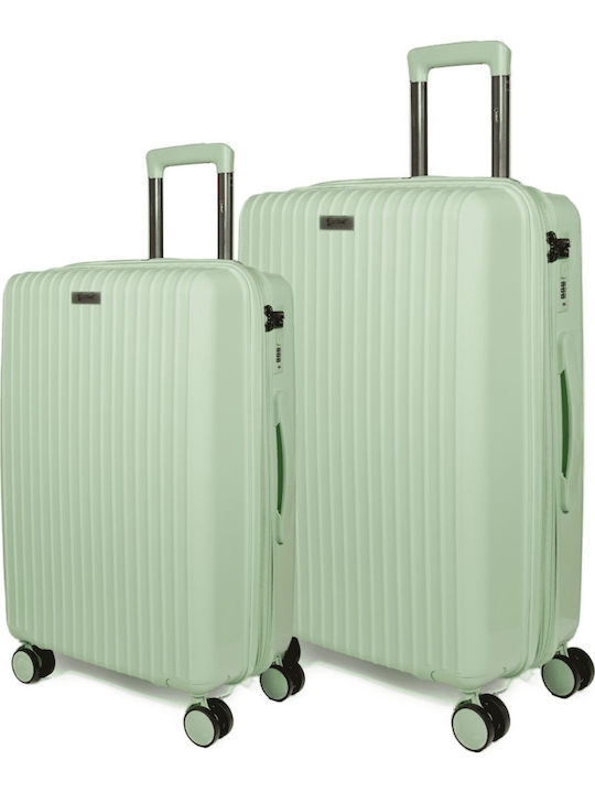 Cardinal Koffer Hart Türkis Maximale Höhe 68cm mit 4 Räder Set 2 Stück