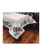 Linea Home Christmas Tablecloth Plastic Gray L140xW220cm.