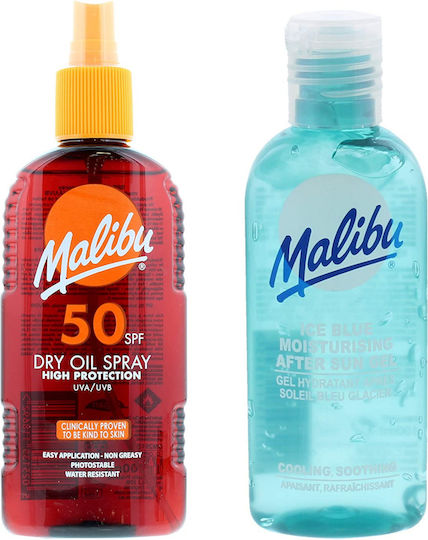 Малибу SPF50 олио за тен 200мл + гел за след слънце 100мл