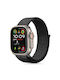 Tech-Protect Каишка Текстил Черен (Apple Watch 6, 7, 8, 9, 10, SE, Ultra 1, 2)