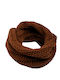 Women's Knitted Neck Warmer Brown