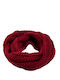 Women's Knitted Neck Warmer Burgundy