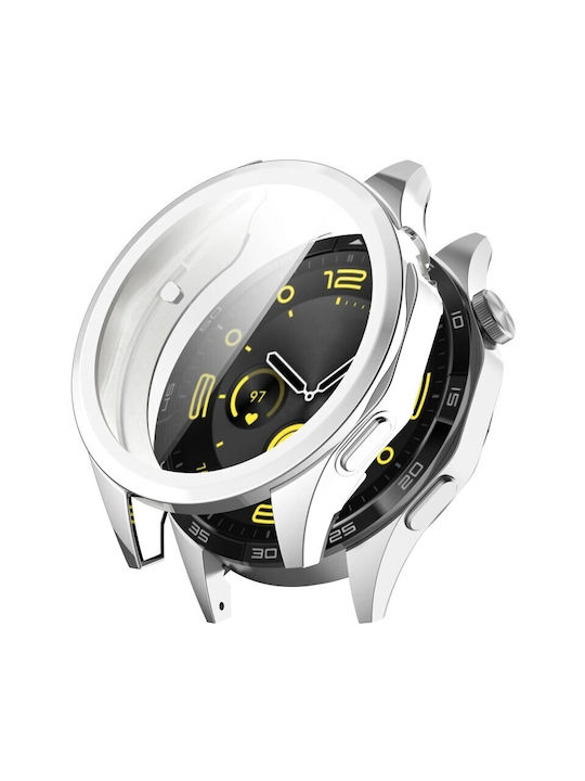 Best Accessories Silicone Case Silver for Huawei Watch GT 4 46mm