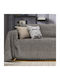 Lino Home Malta Ριχτάρι Πολυθρόνας Chenille 180x180εκ. Γκρί