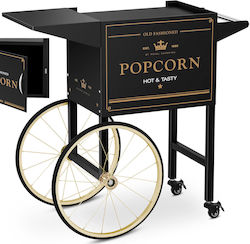 Popcorn Machine Base Cart Retro Cabinet 51 X 37 Cm Black Gold